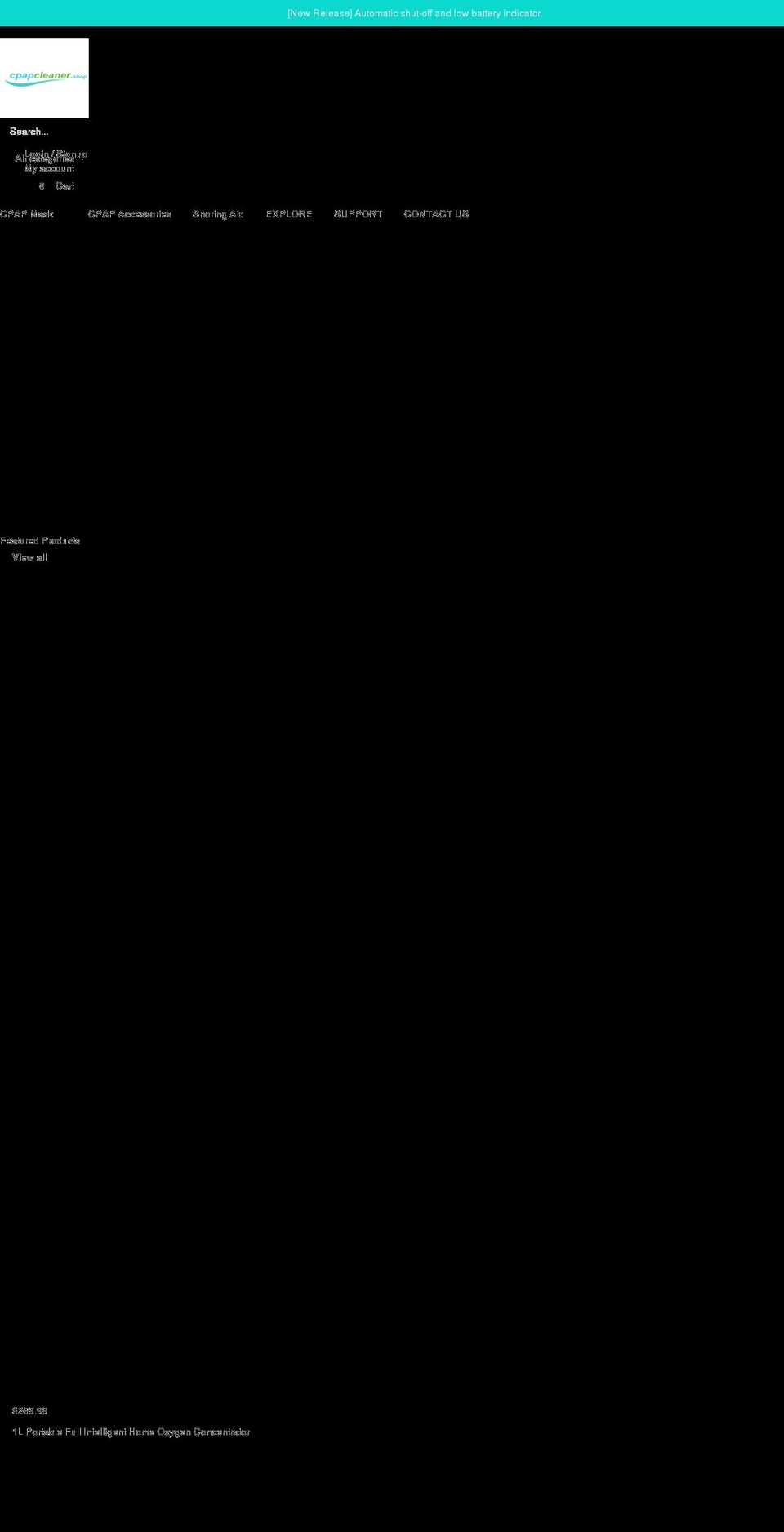 cpapcleaner.shop shopify website screenshot