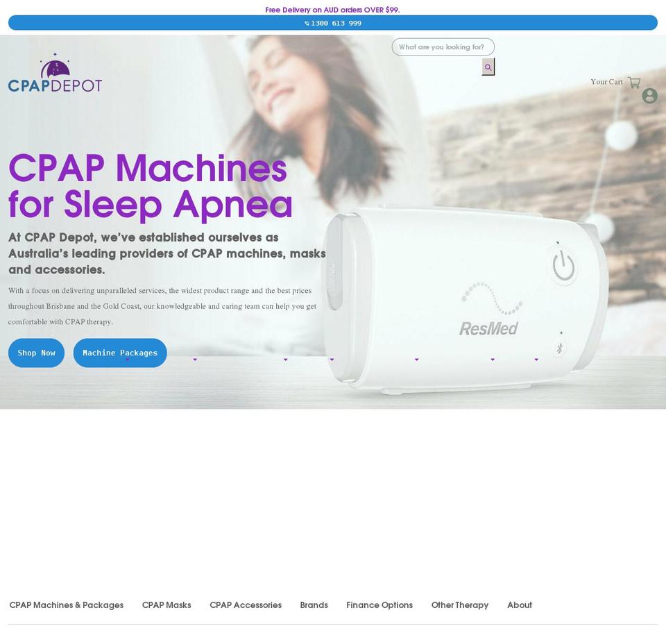 cpapdepot.com.au shopify website screenshot