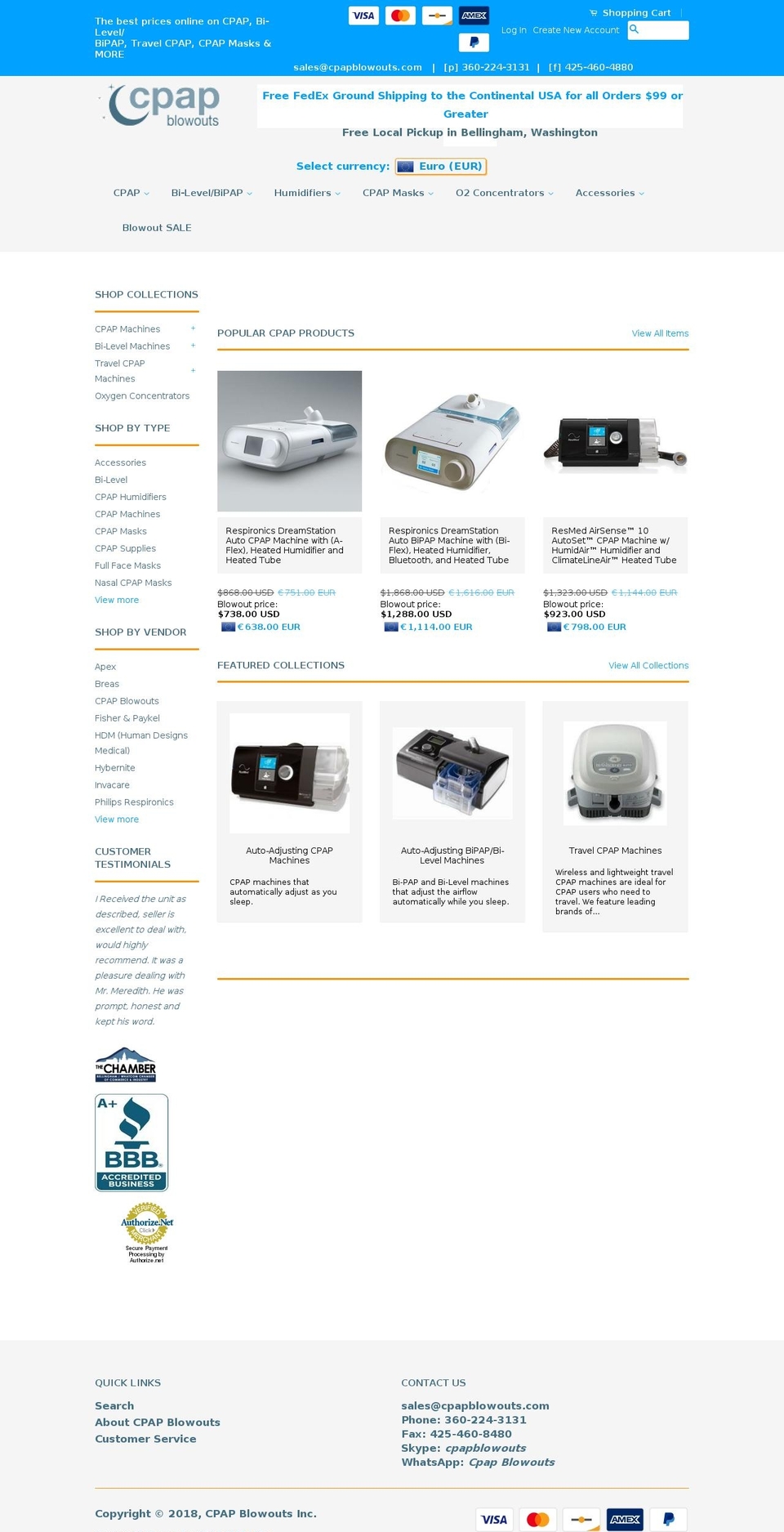 cpapforcheap.com — Shopify storefront screenshot