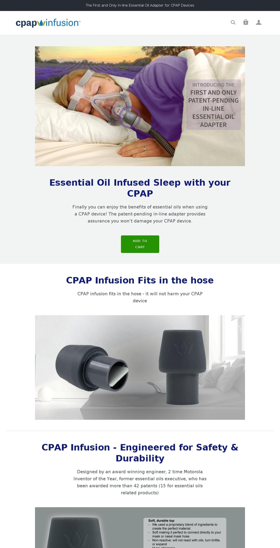 cpapinfusion.com shopify website screenshot