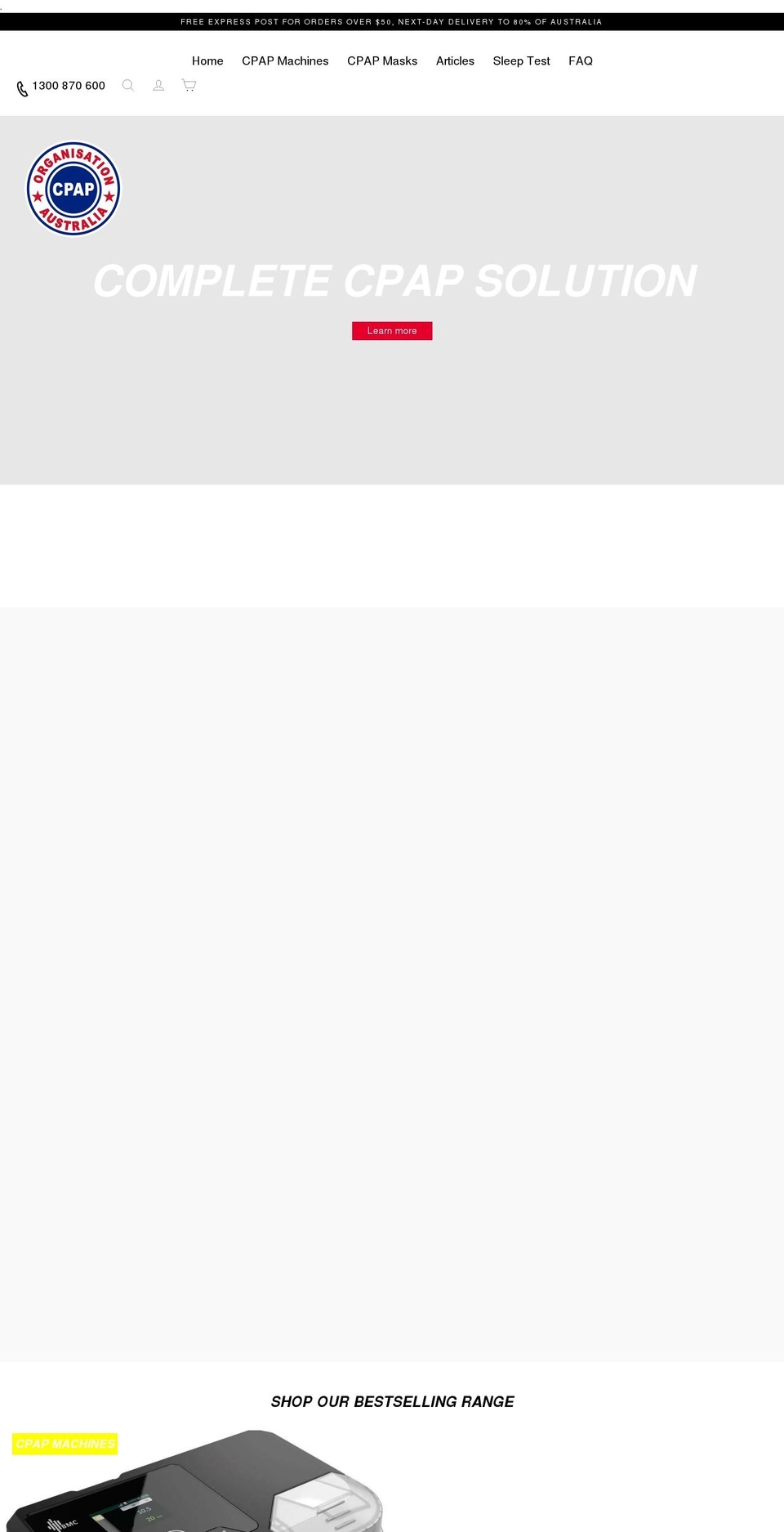 cpaporg.com.au shopify website screenshot