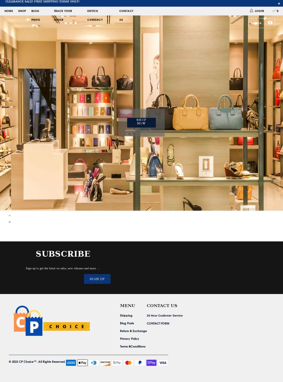 cpchoice.com shopify website screenshot
