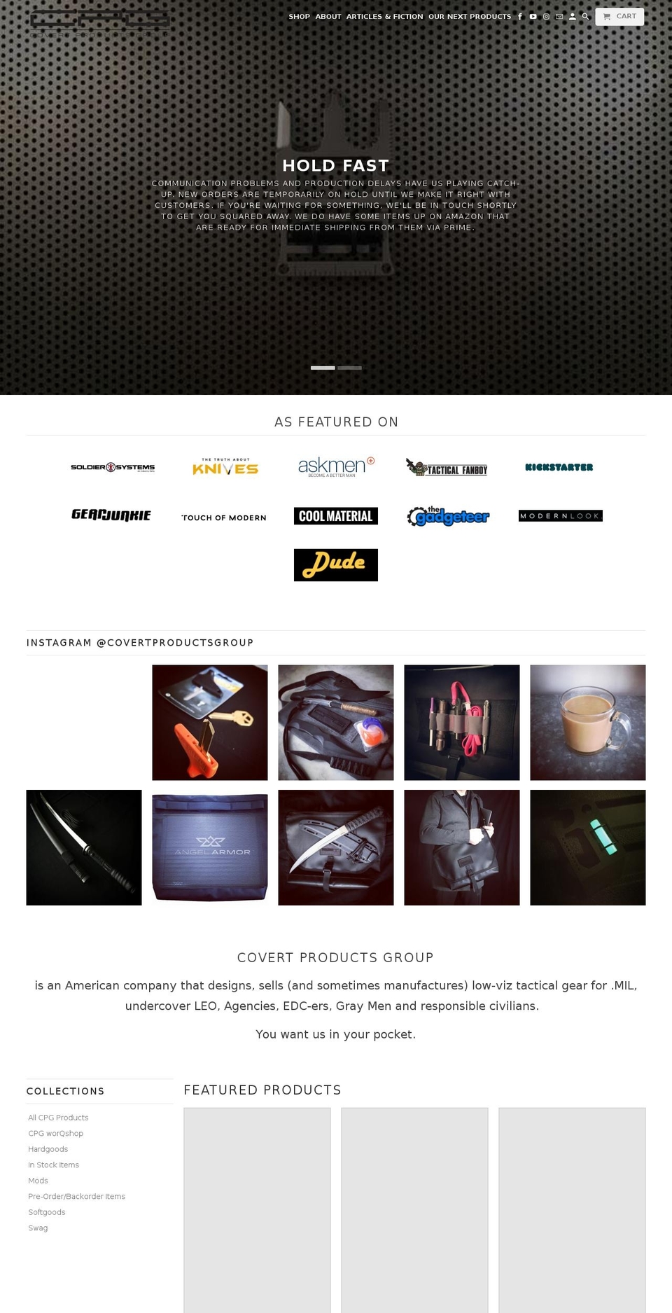 cpgstore.com — Shopify storefront screenshot