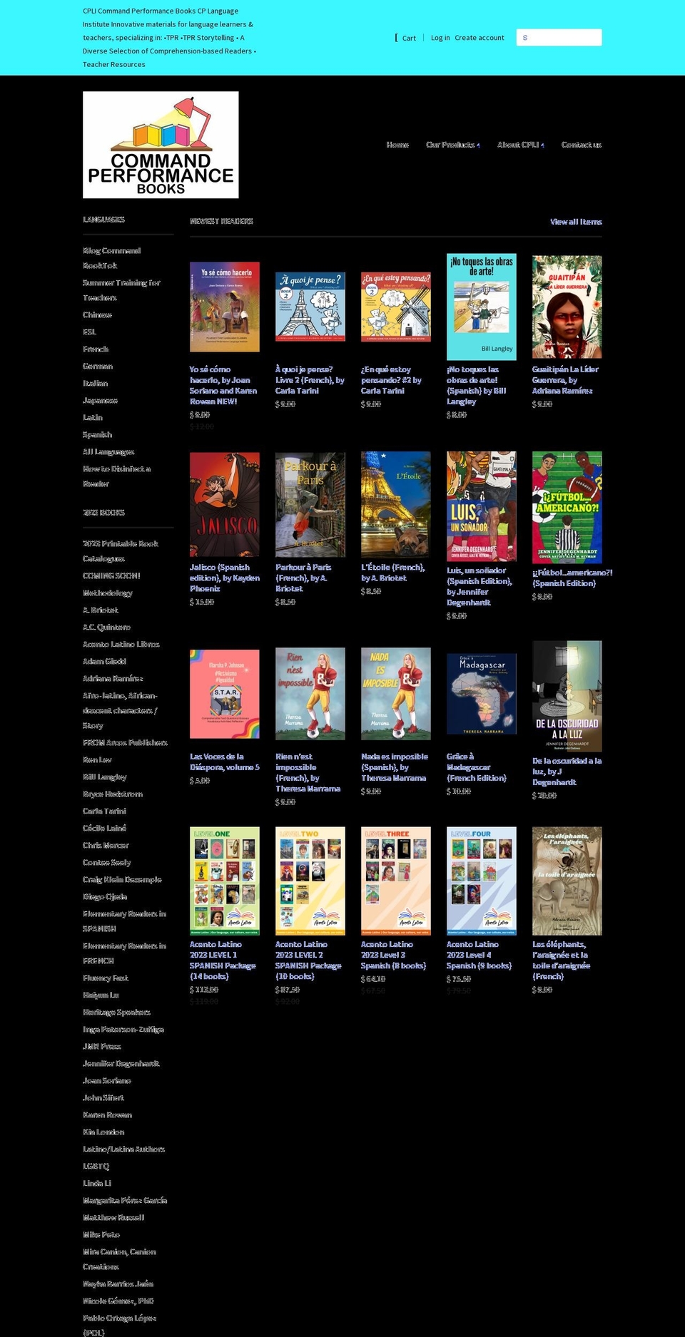 cpli-bookstore.myshopify.com shopify website screenshot