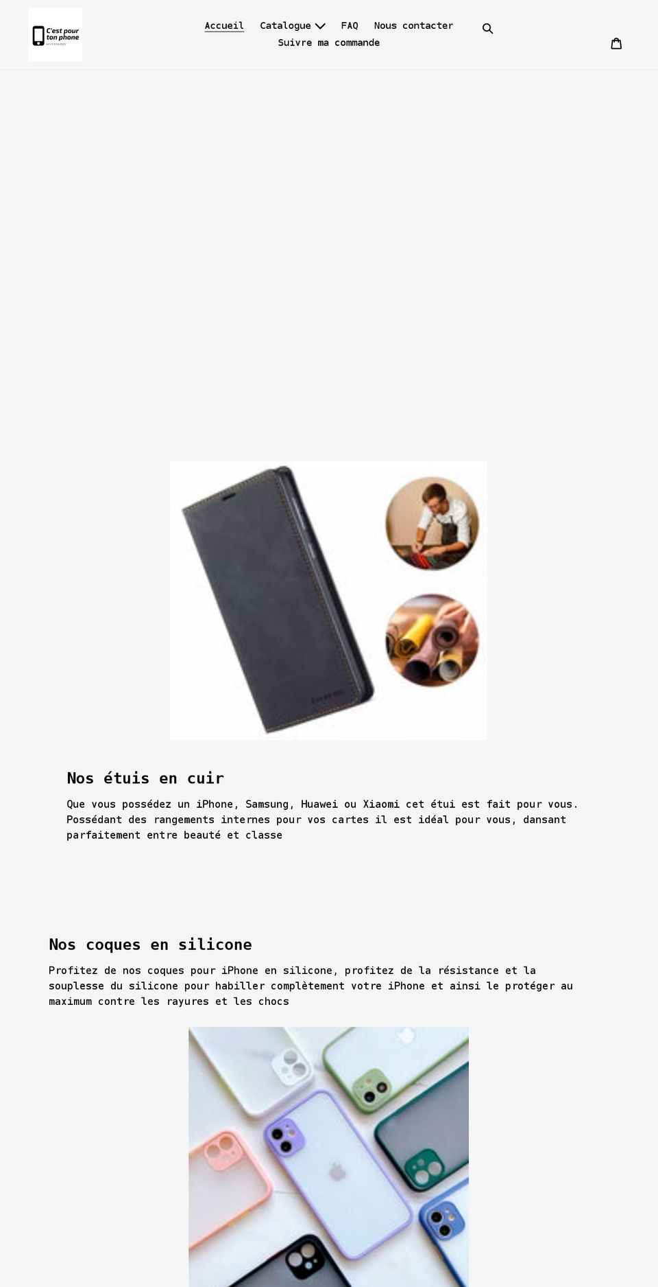 cpourtonphone.com shopify website screenshot