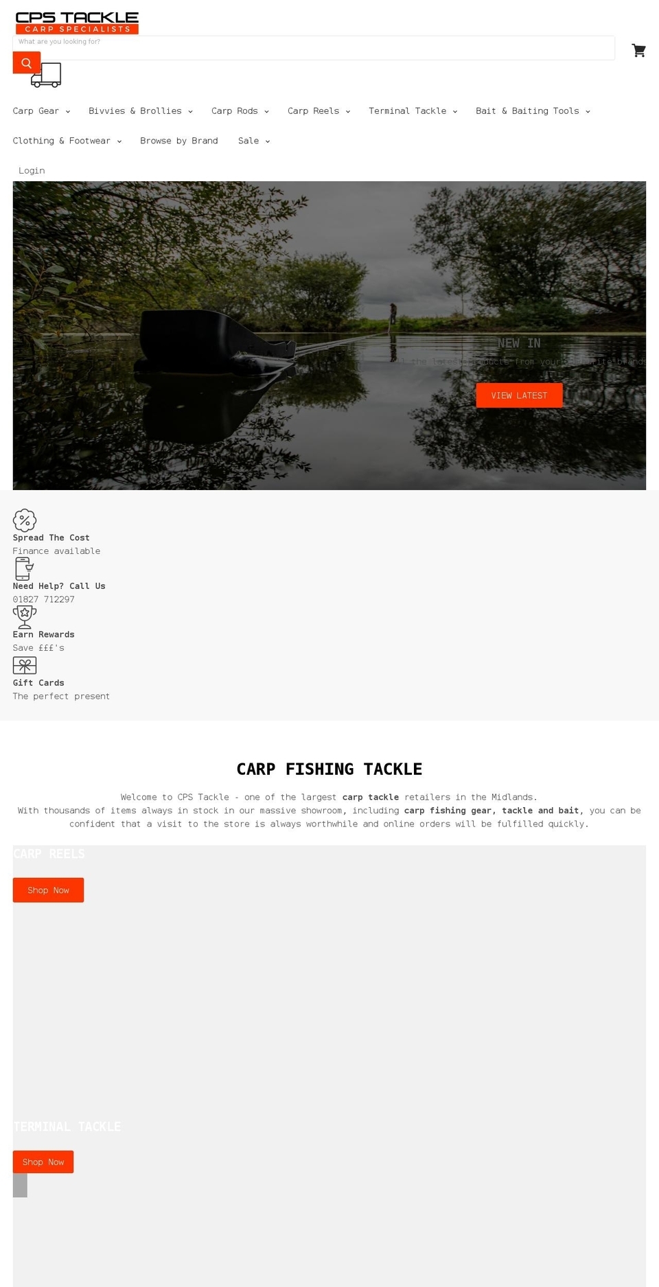 cpstackle.co.uk shopify website screenshot