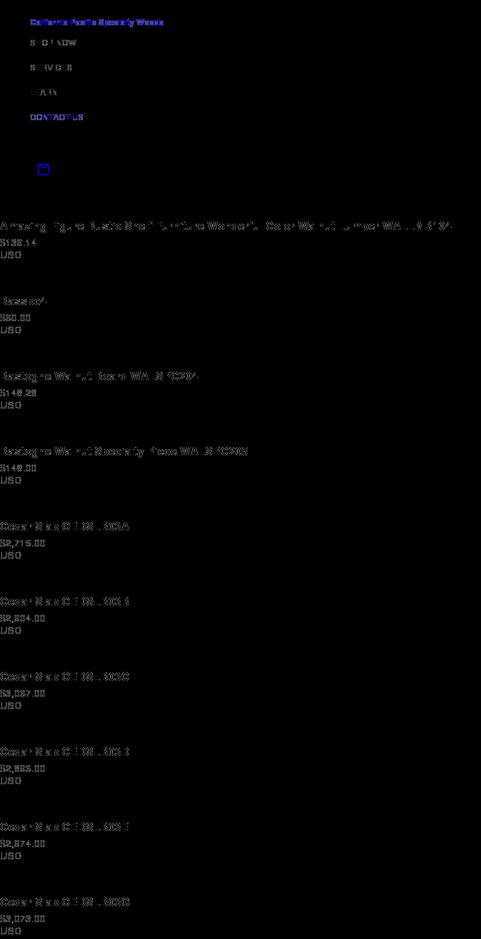 cpswoods.com shopify website screenshot
