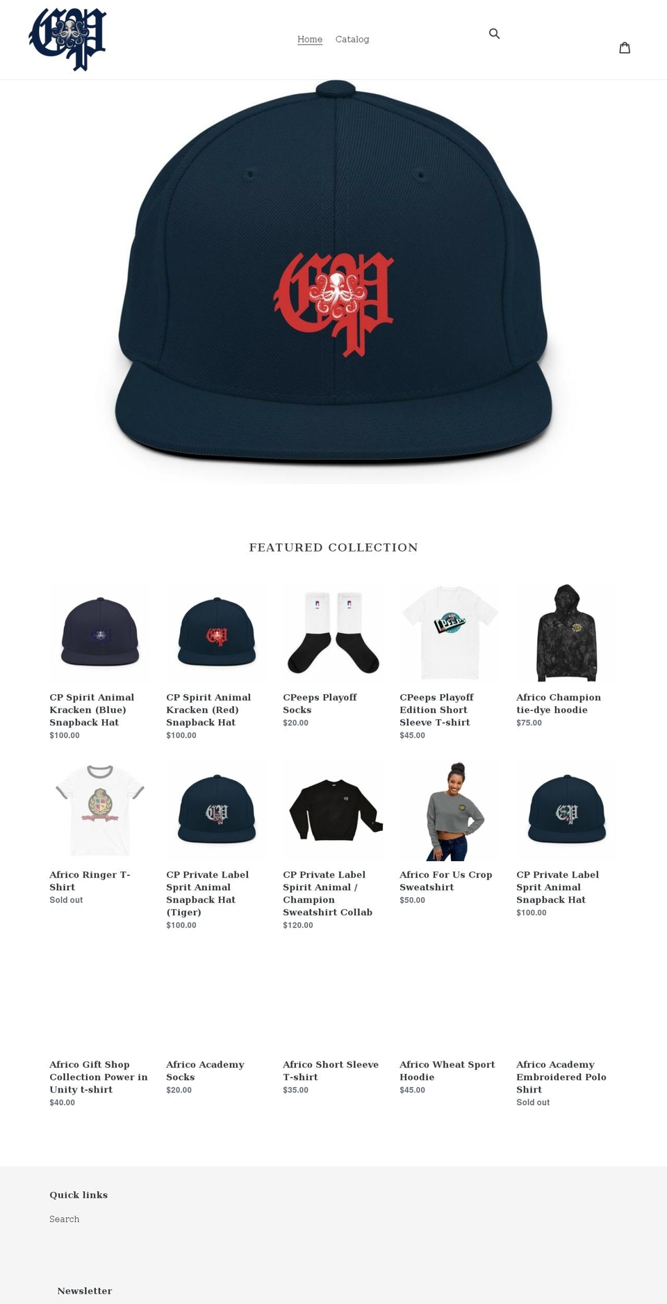 cpworldstore.com shopify website screenshot