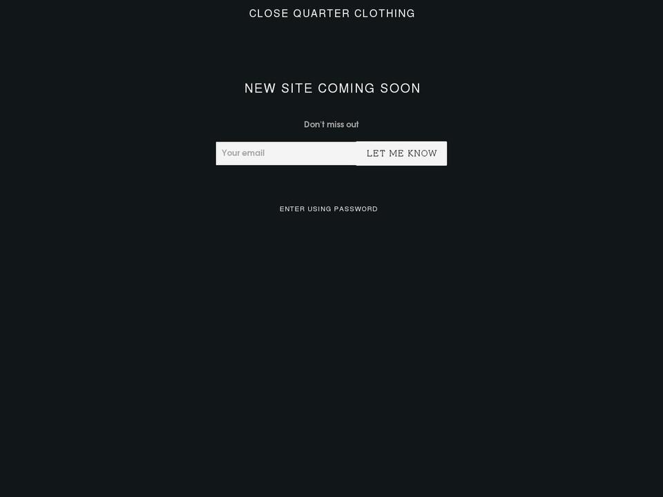 cqc.clothing shopify website screenshot