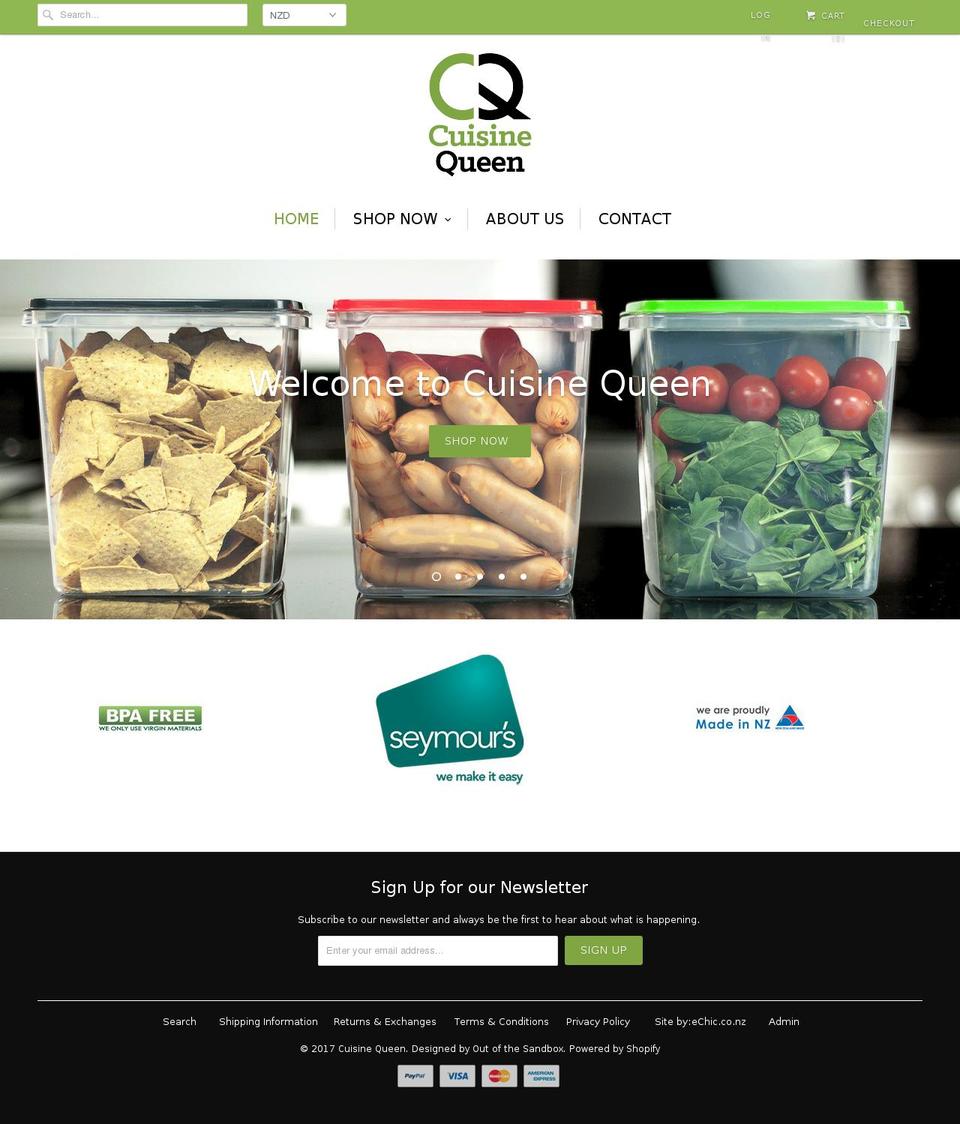 cqh.co.nz shopify website screenshot