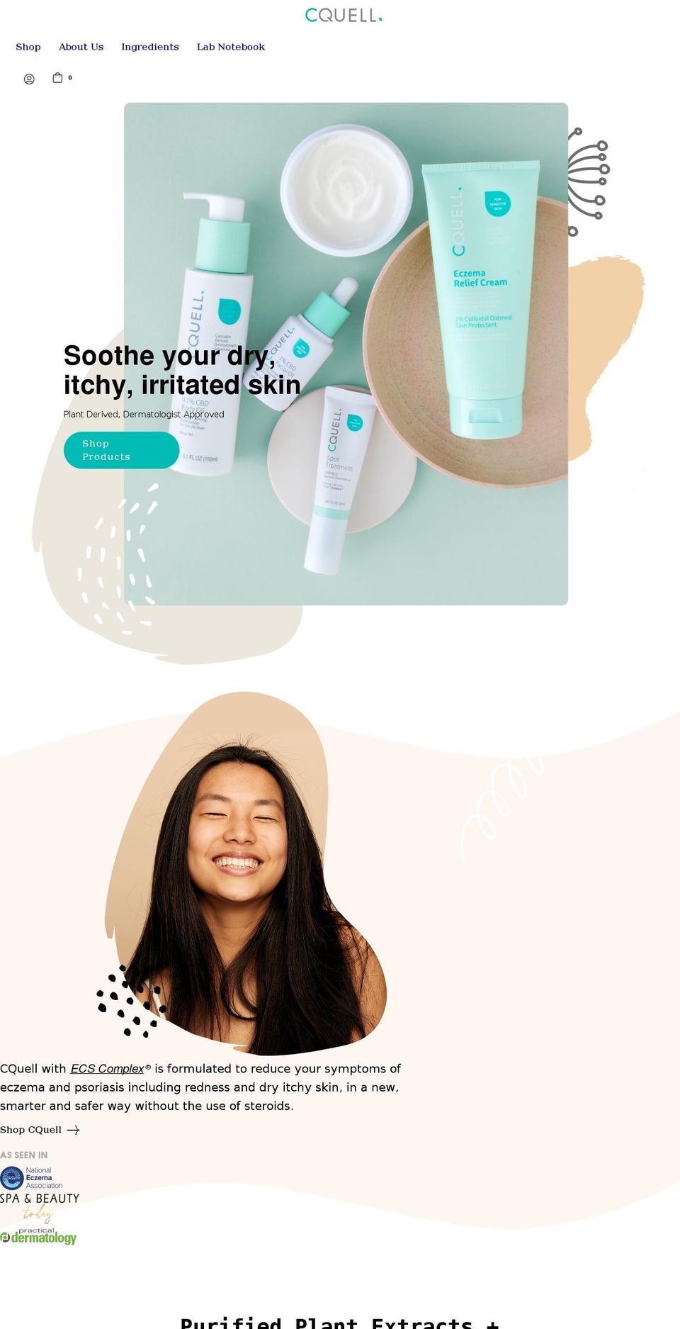 cquell.com shopify website screenshot