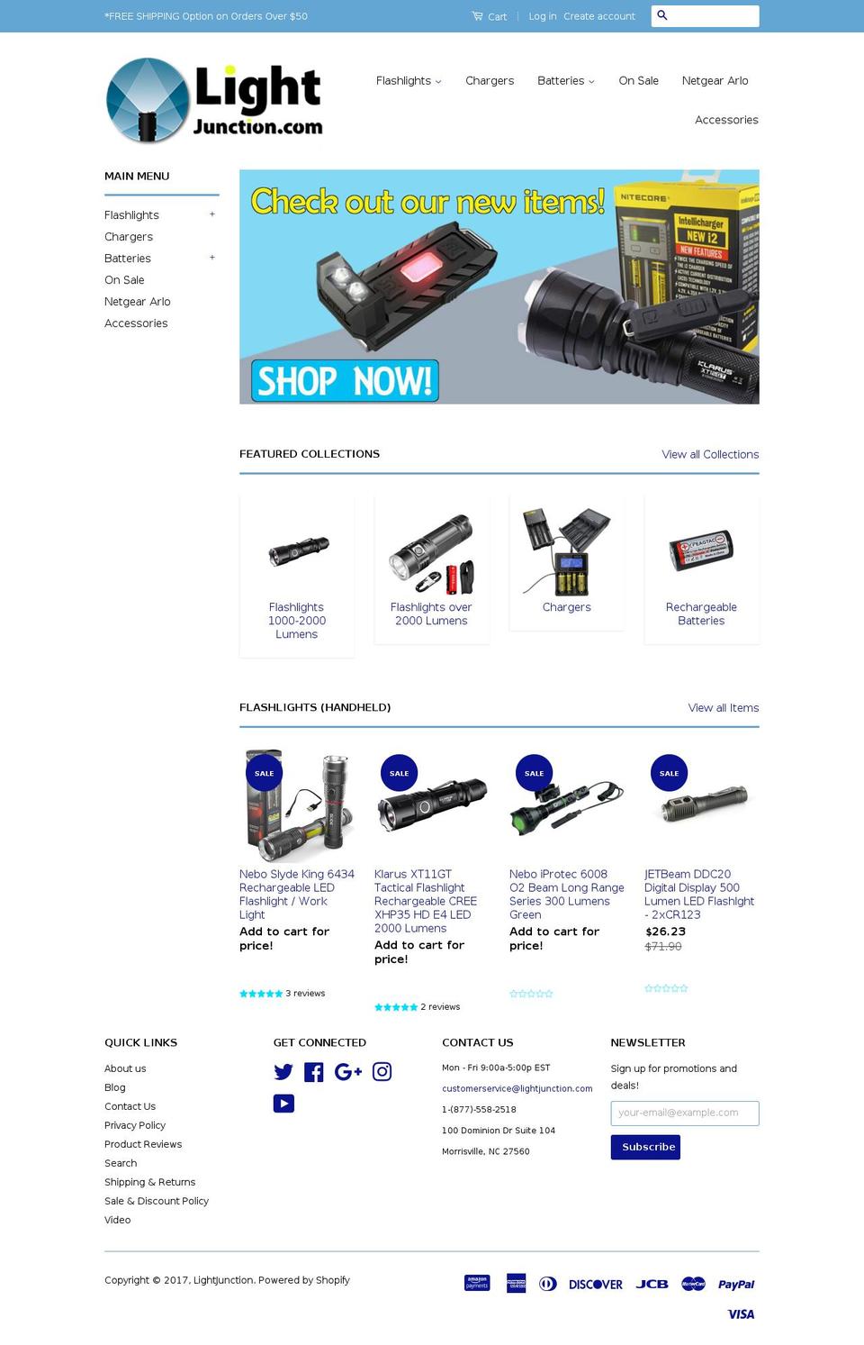 cr123a.com shopify website screenshot