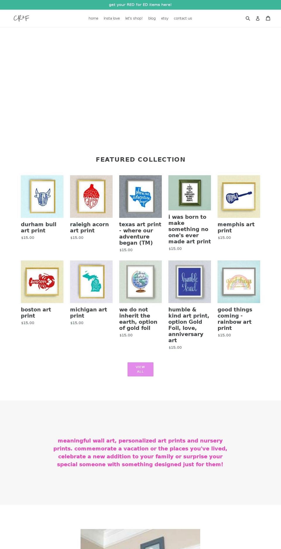 cr2f.com — Shopify storefront screenshot