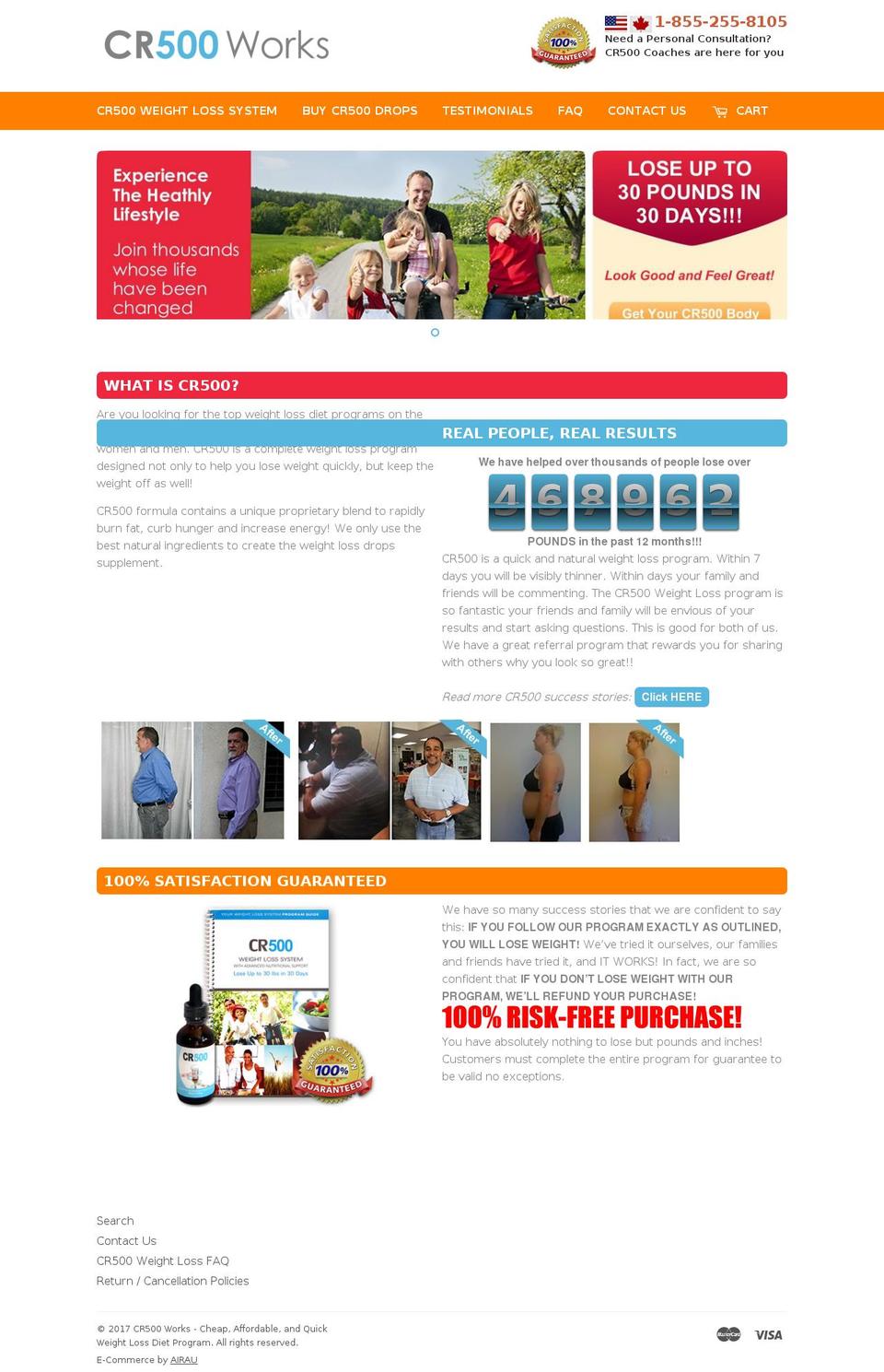 cr500works.com shopify website screenshot