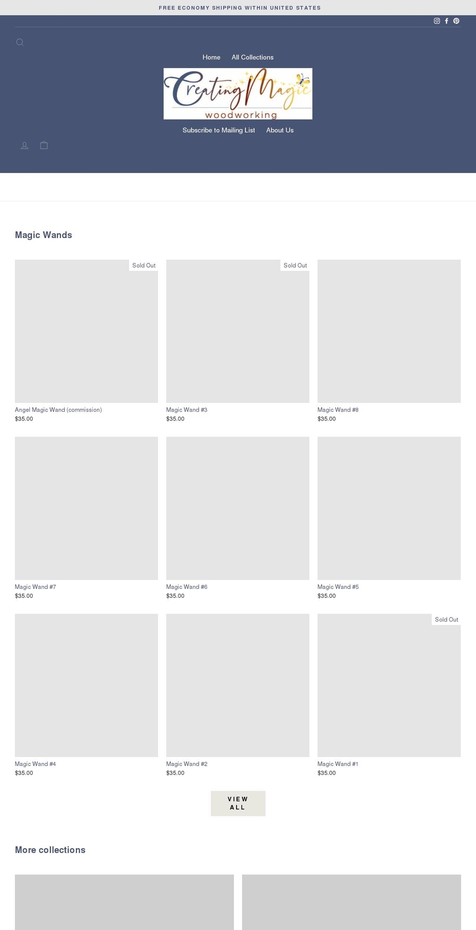 cr8ingmagic.com shopify website screenshot