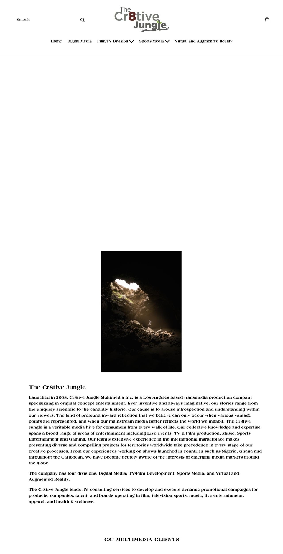 cr8tivejungle.com — Shopify storefront screenshot