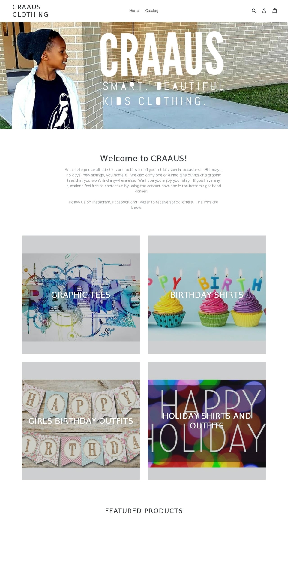 craaus.com — Shopify storefront screenshot