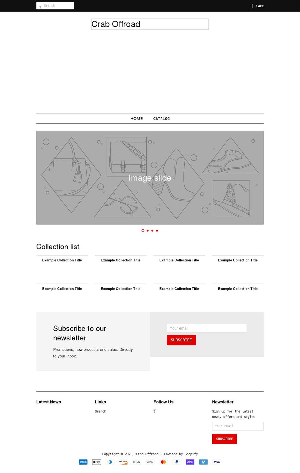 craboffroad.com shopify website screenshot