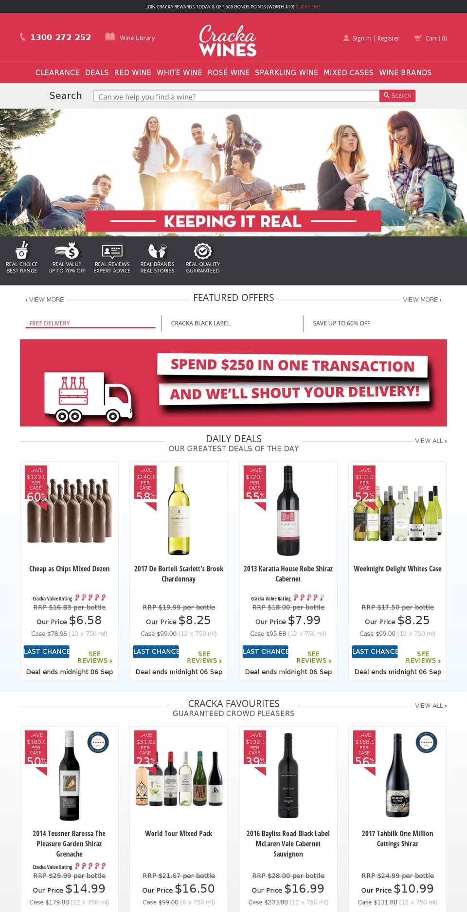 cracka.wine shopify website screenshot