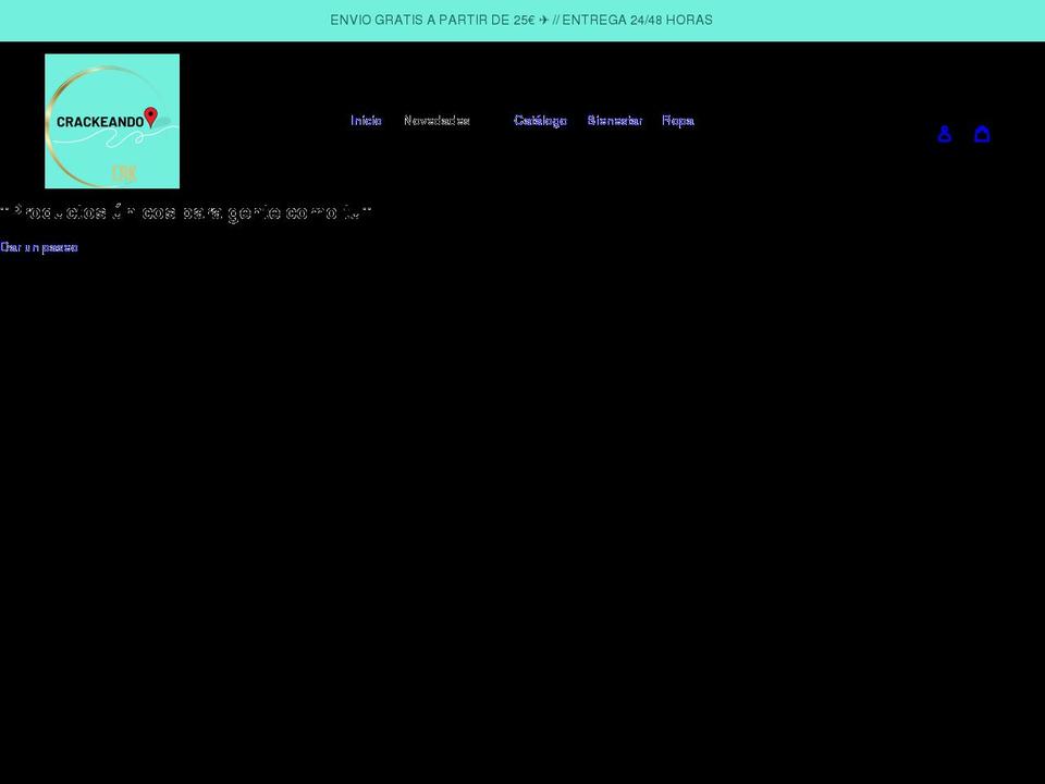crackeando.com shopify website screenshot