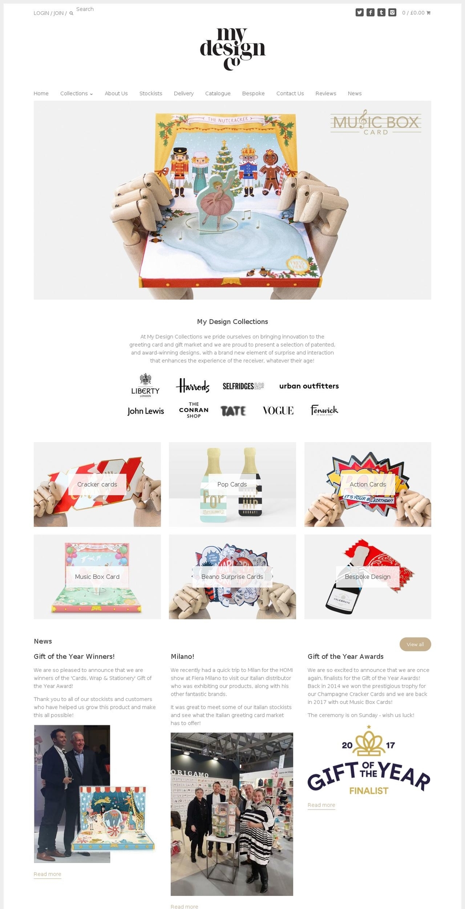 crackercards.net shopify website screenshot