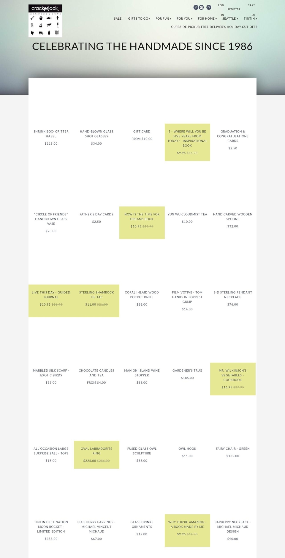 crackerjackcrafts.myshopify.com shopify website screenshot