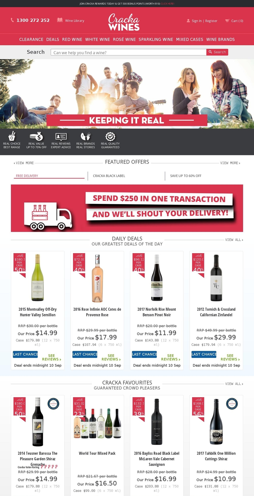 Createur Production Shopify theme site example crackerwine.com.au