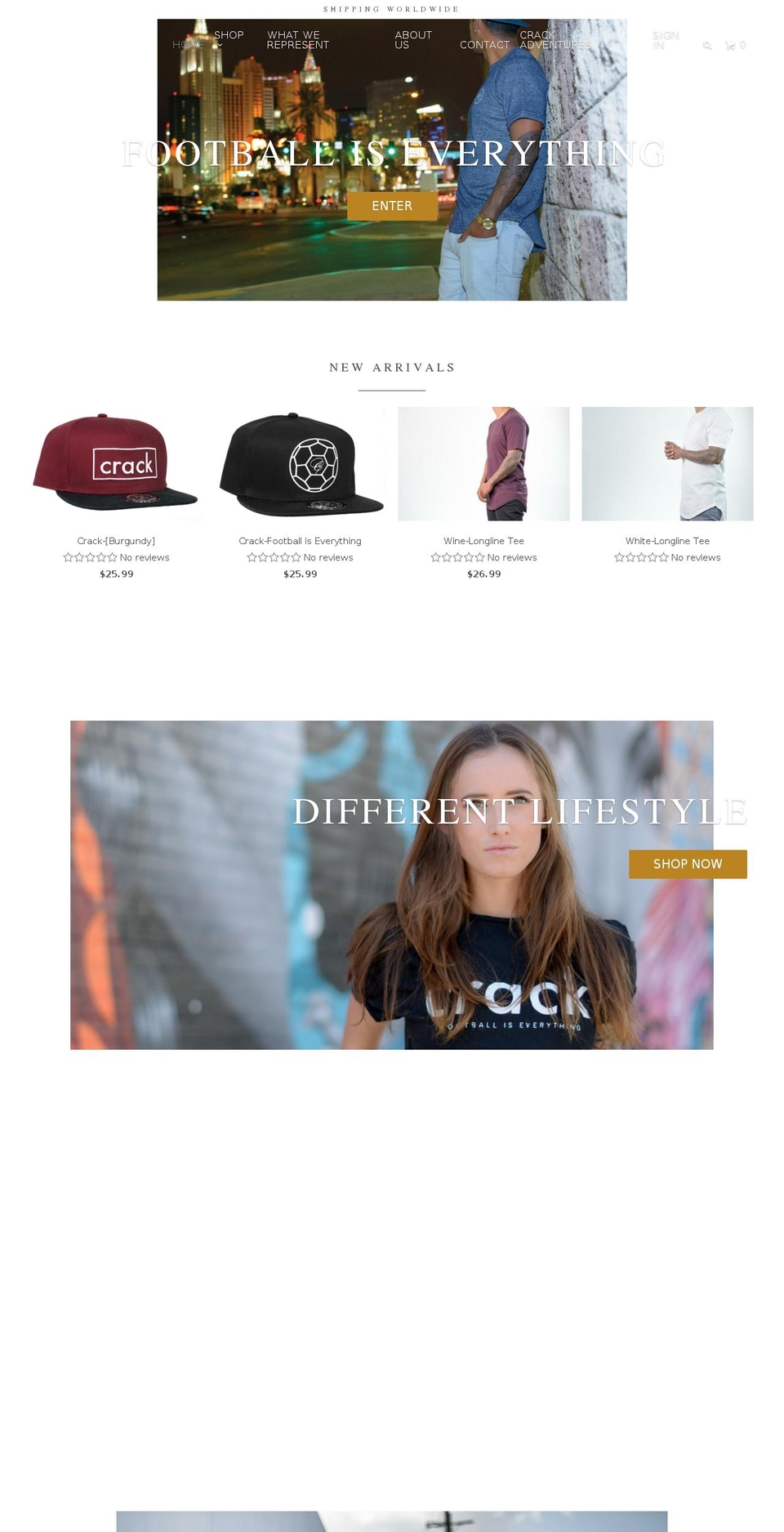 crackfc.com shopify website screenshot