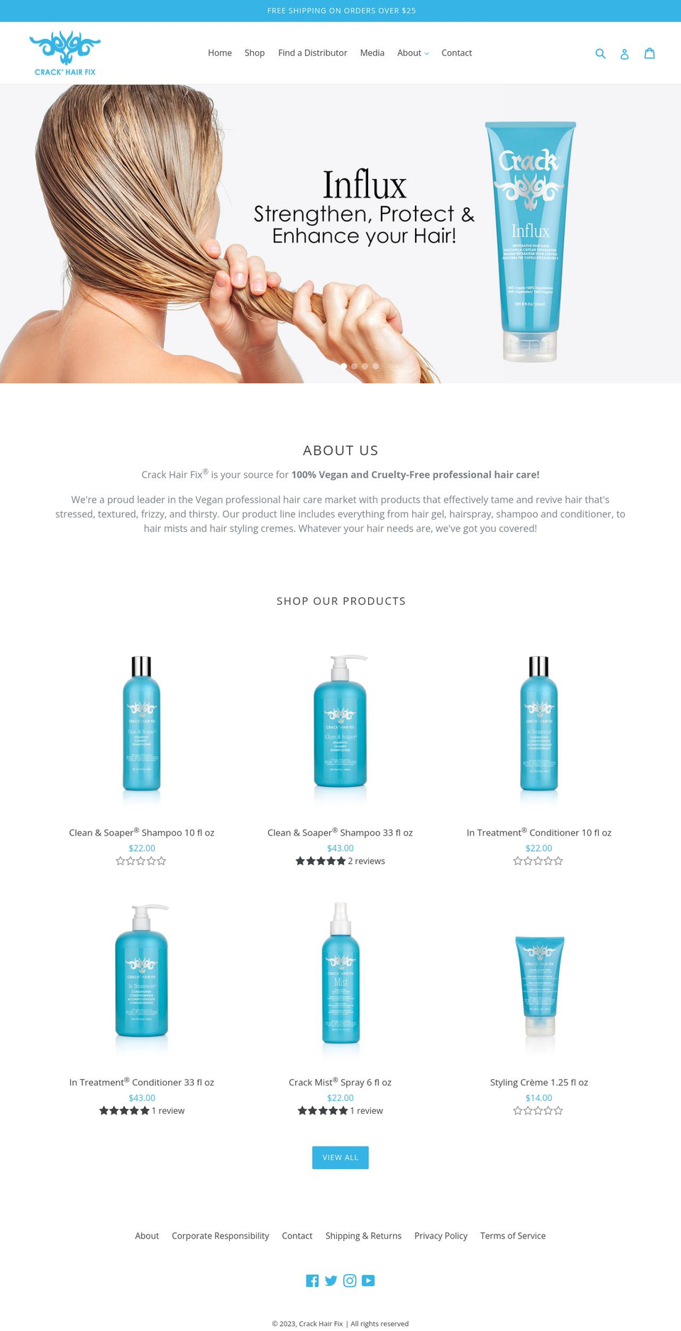 crackhairfix.com shopify website screenshot