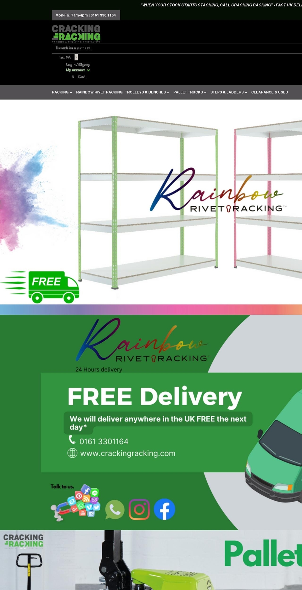 crackingracking.com shopify website screenshot