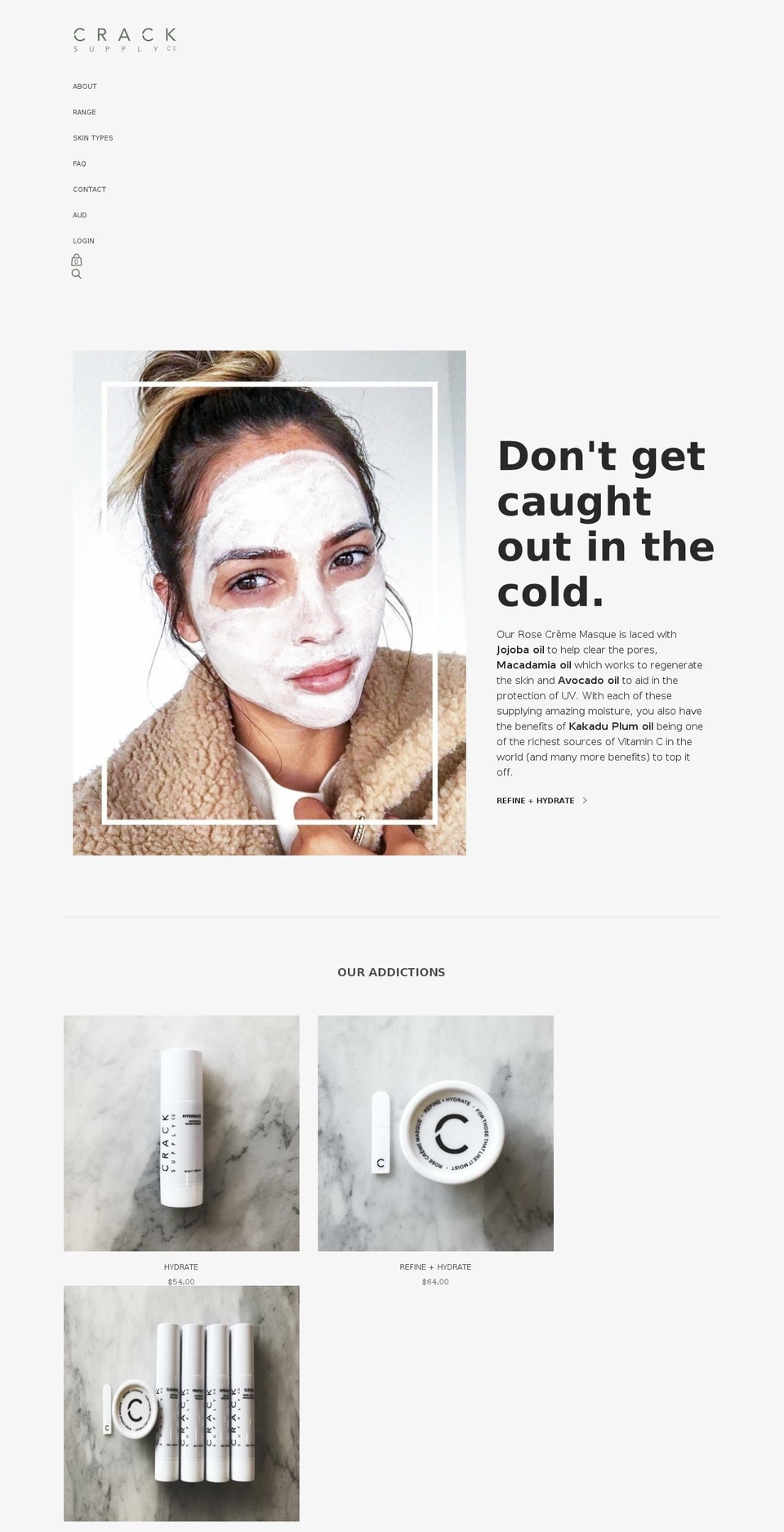 cracksupplyco.com — Shopify storefront screenshot