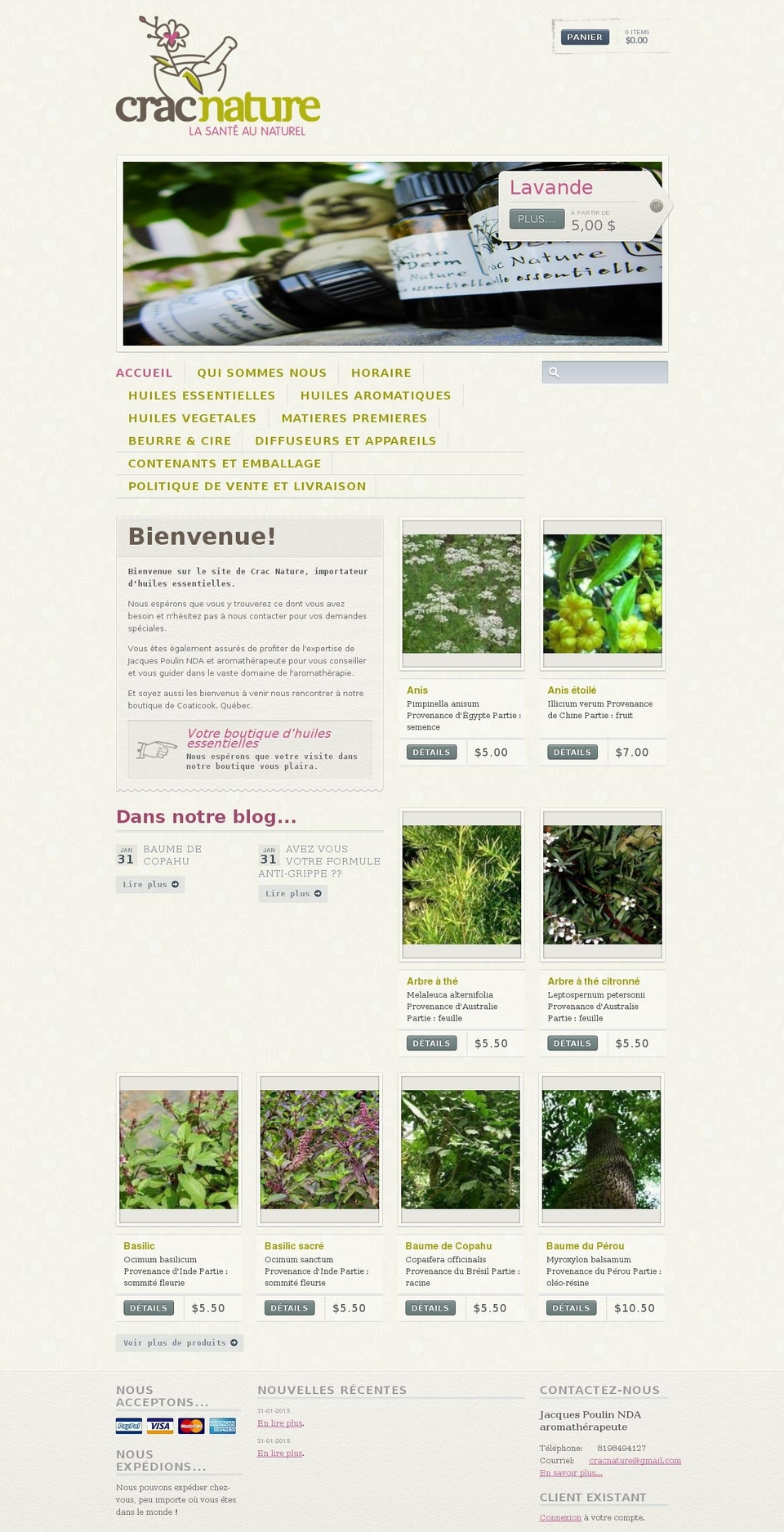 Vintage Theme Shopify theme site example cracnature.com