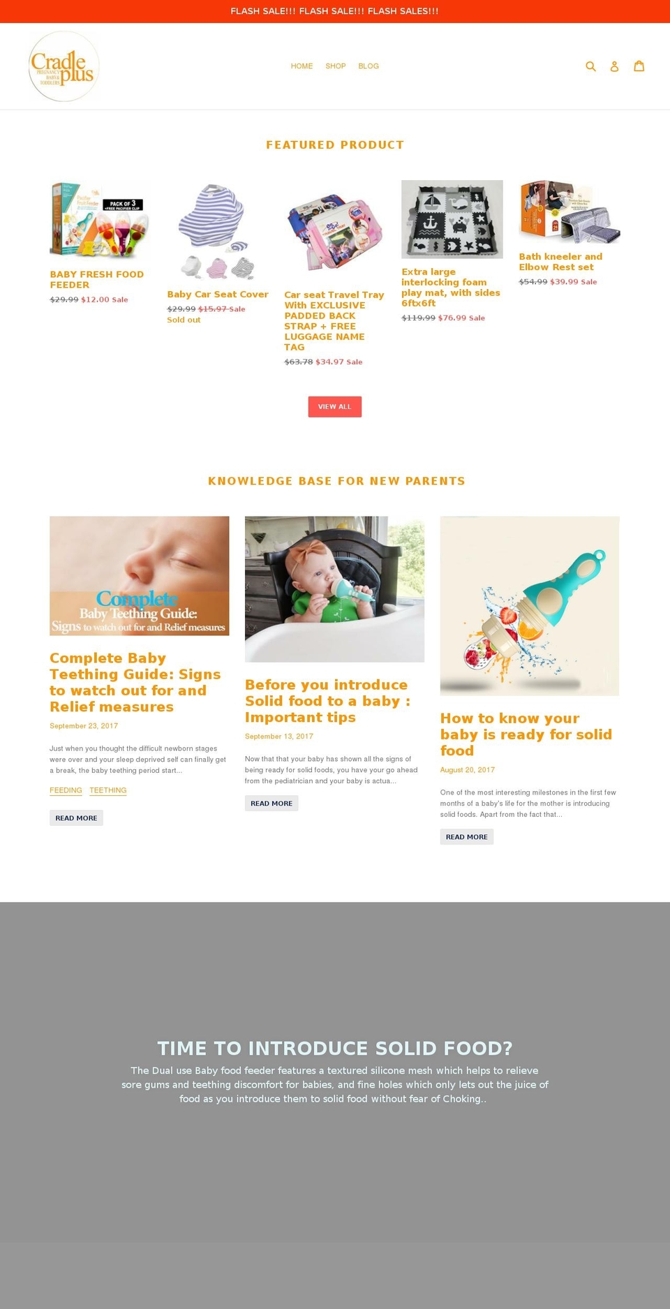cradleplus.com — Shopify storefront screenshot