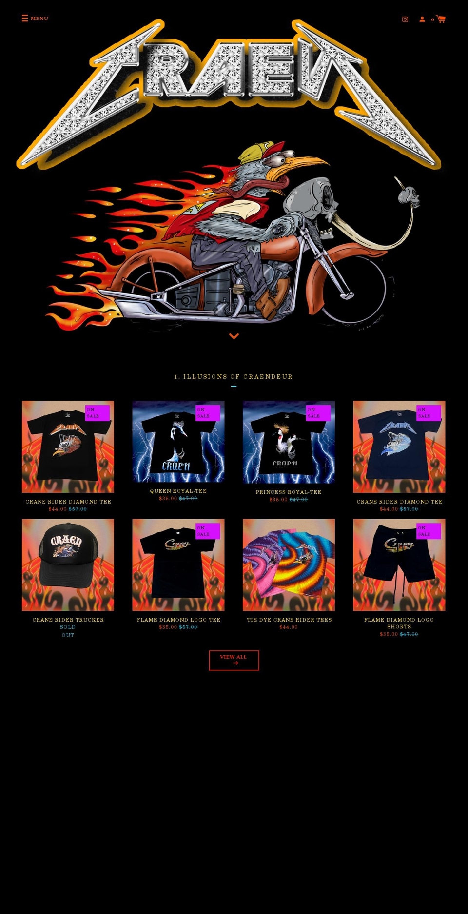 craenclothes77.com — Shopify storefront screenshot