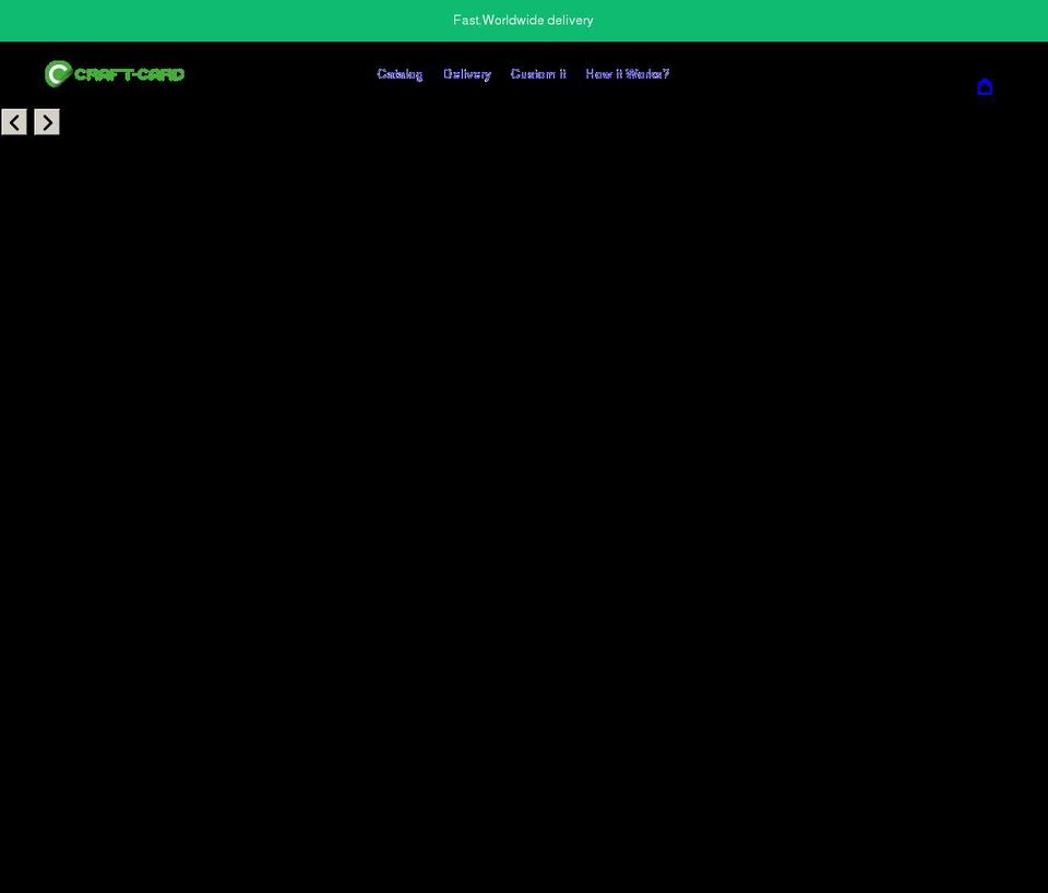 craft-card.co.uk shopify website screenshot