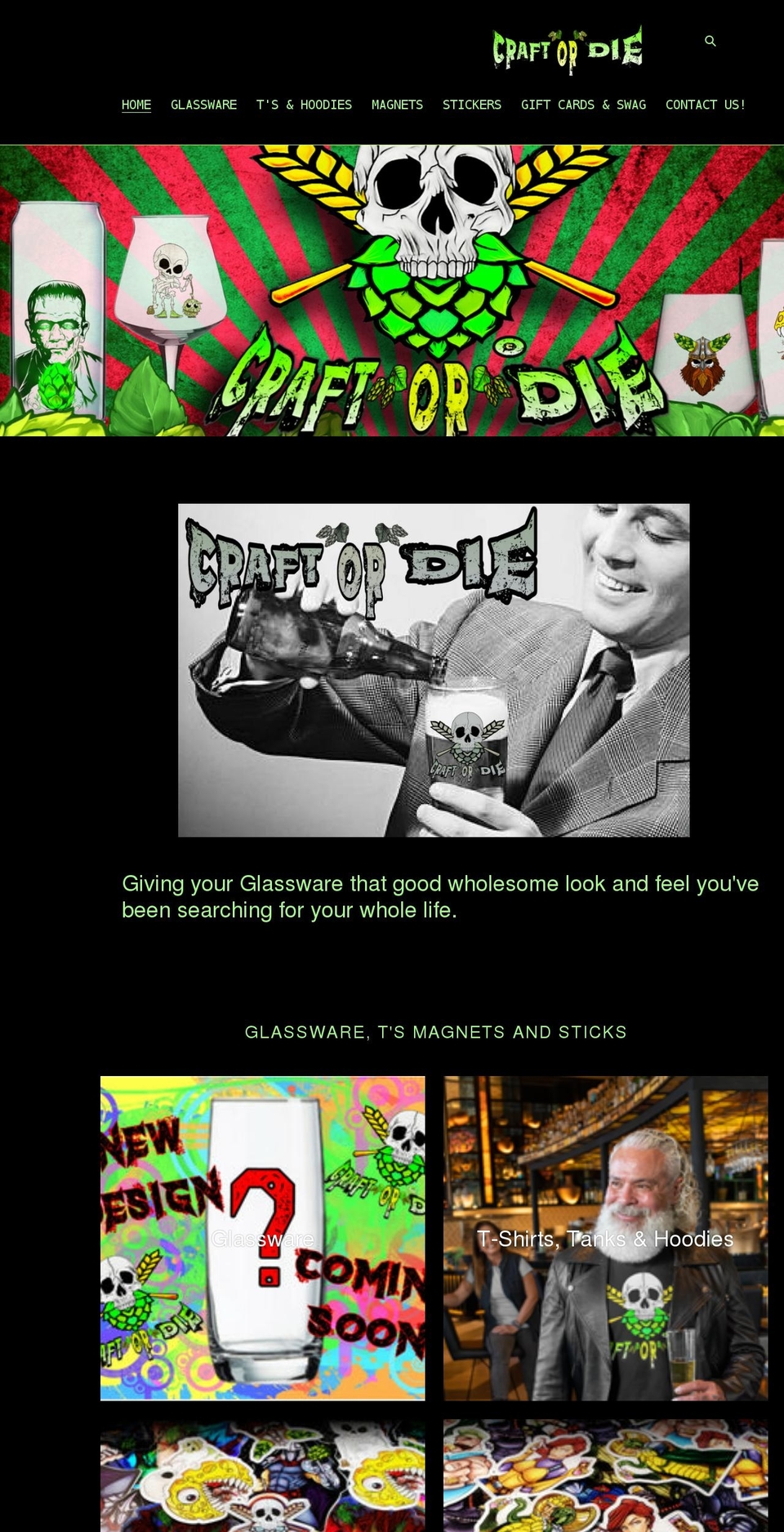 craft-or-die.com shopify website screenshot