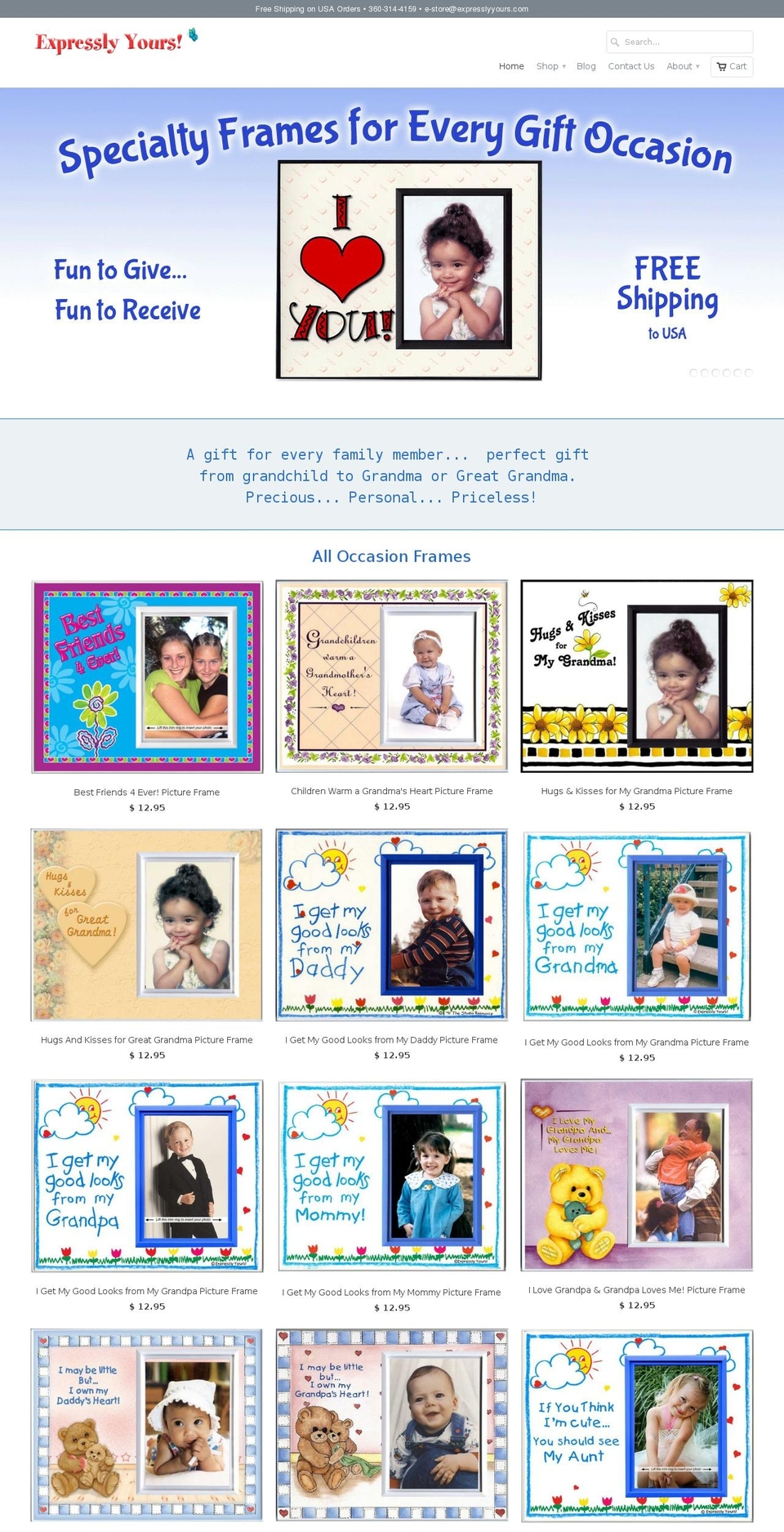 craftaframe.com shopify website screenshot