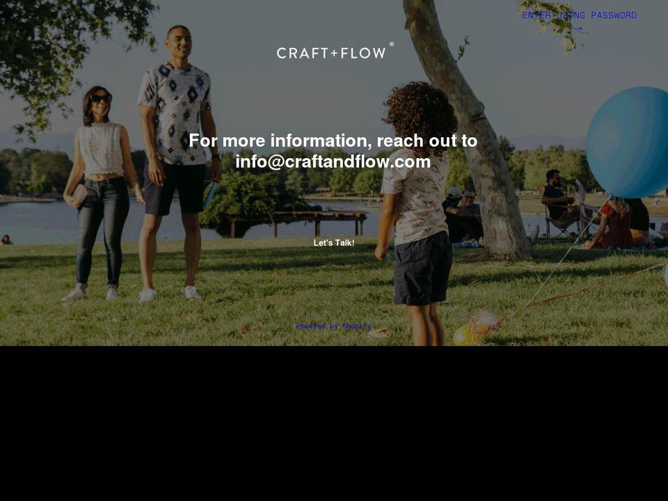craftandflow.com shopify website screenshot