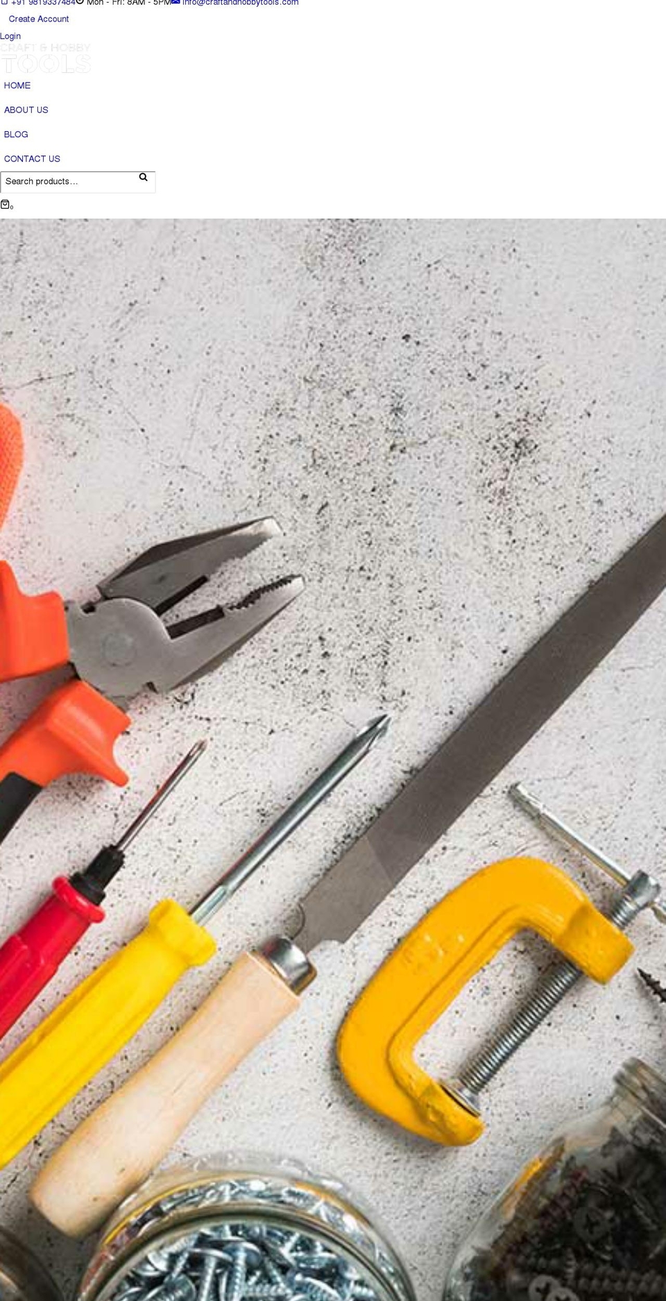 craftandhobbytools.com — Shopify storefront screenshot