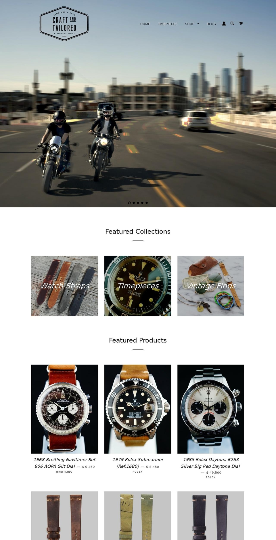 craftandtailored.com shopify website screenshot