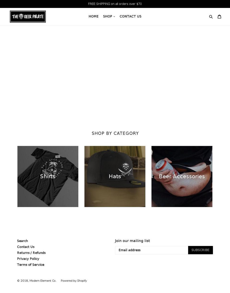 craftbeerpirate.com — Shopify storefront screenshot