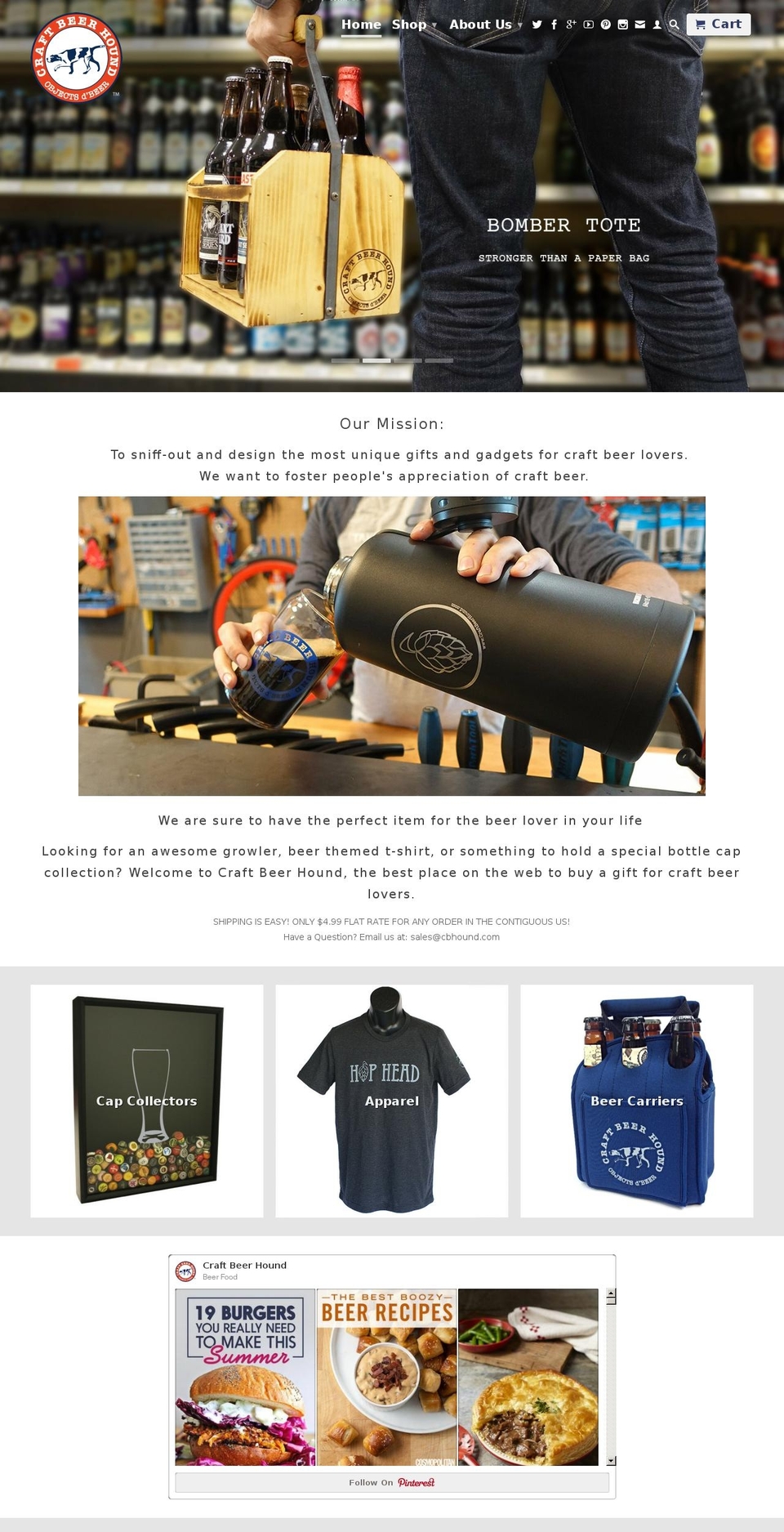craftbrewbeer.com shopify website screenshot