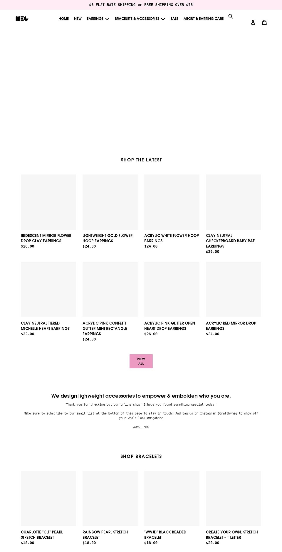 craftbymeg.com shopify website screenshot