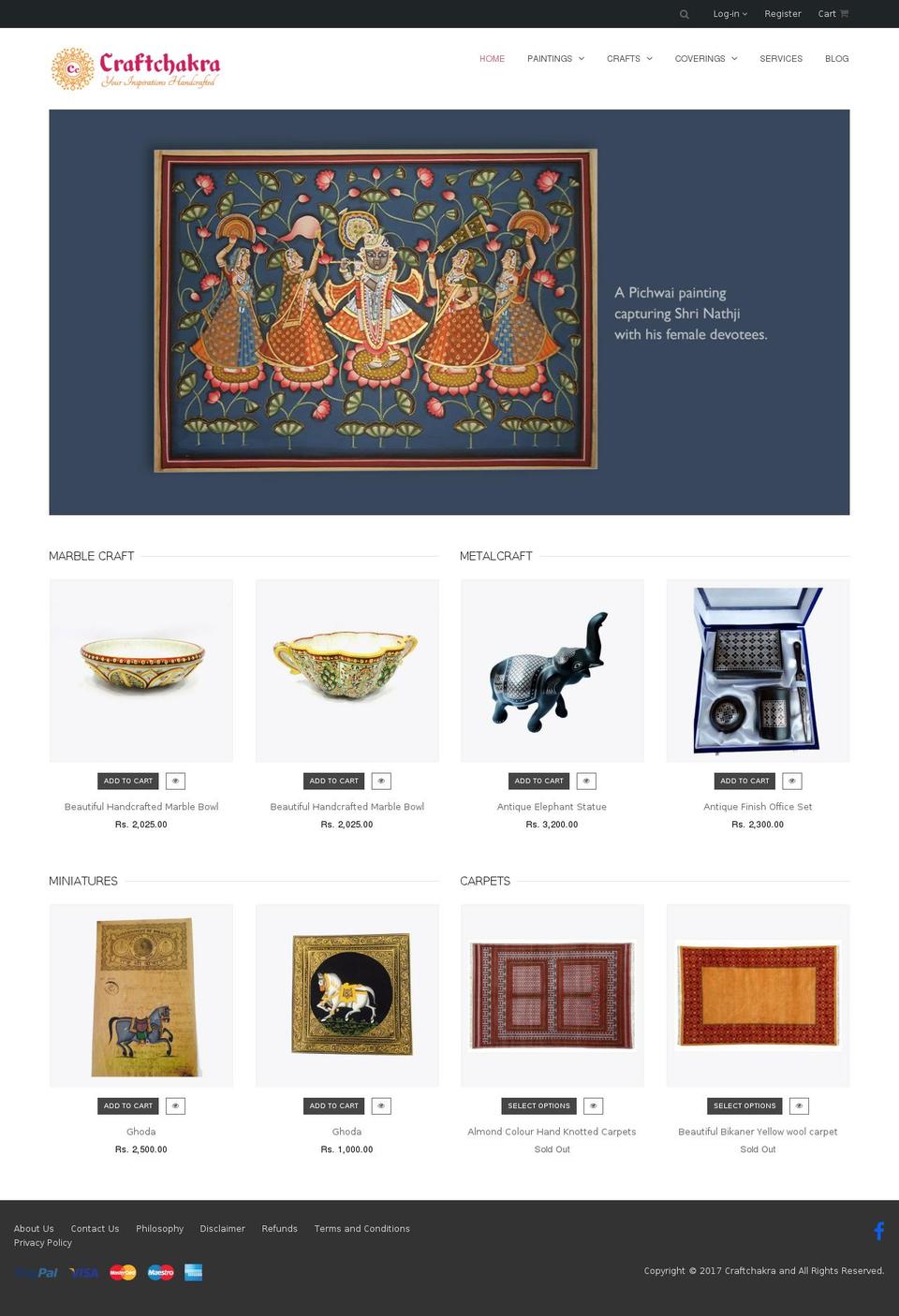 craftchakra.com shopify website screenshot
