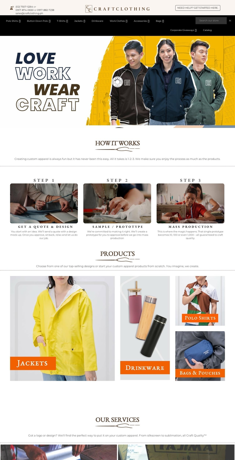 craftclothing.ph shopify website screenshot