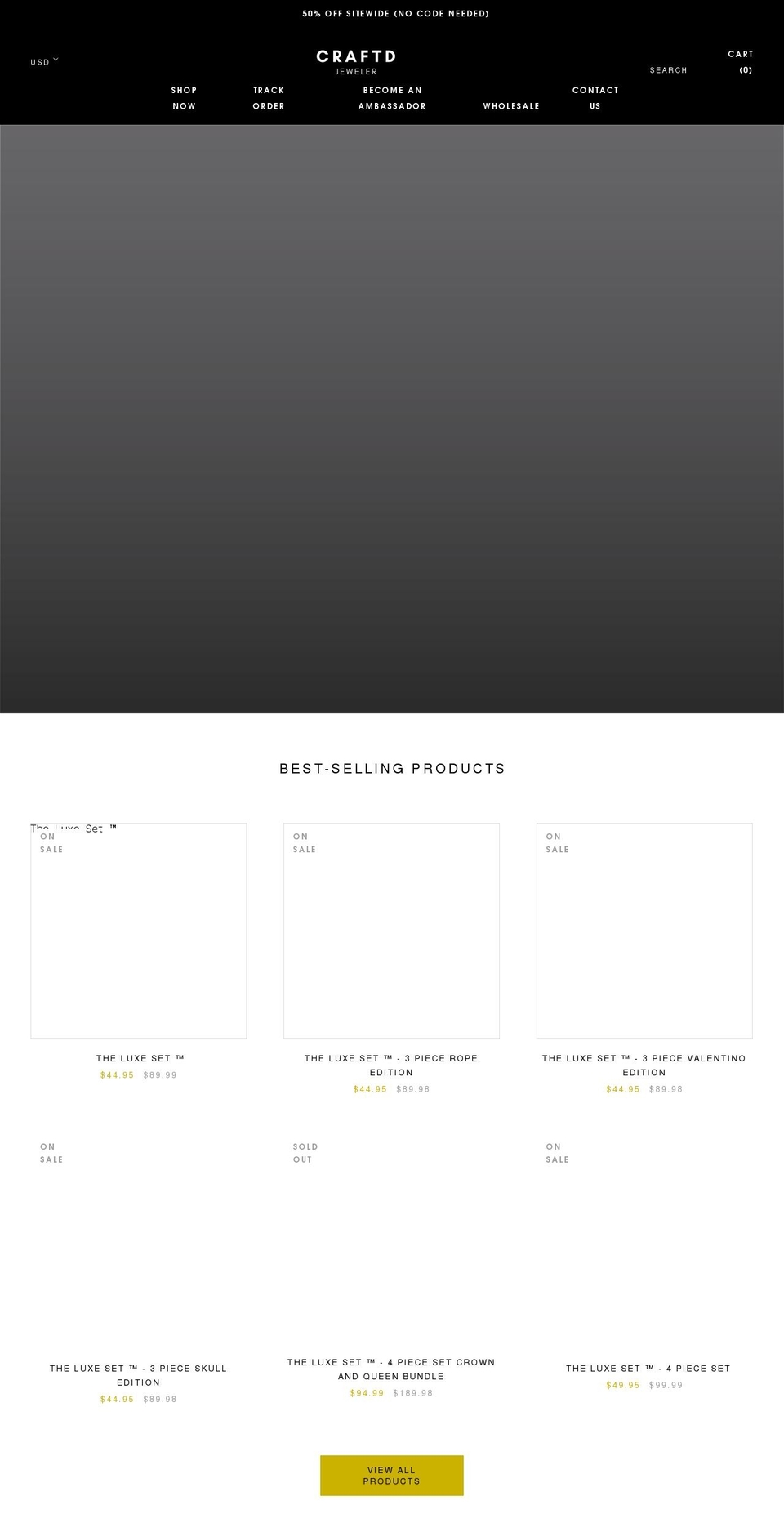 craftdjeweler.com shopify website screenshot