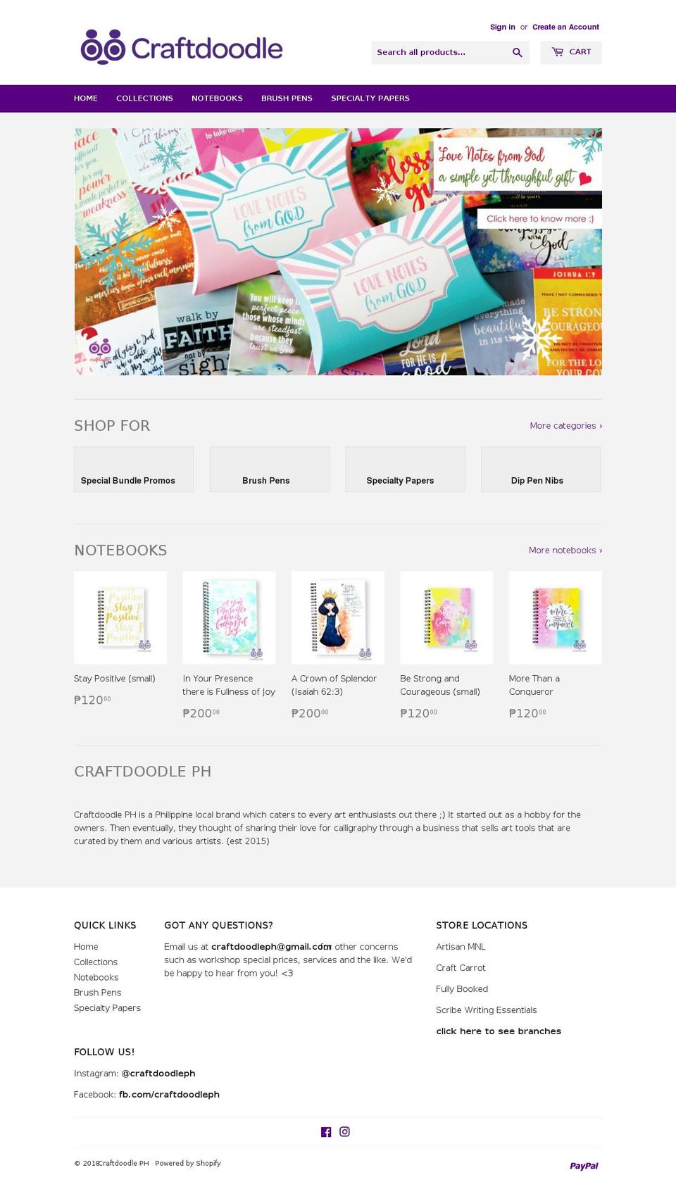 craftdoodle.com — Shopify storefront screenshot
