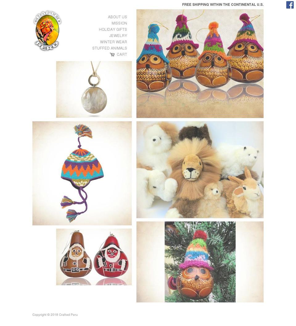 crafted-peru.myshopify.com — Shopify storefront screenshot