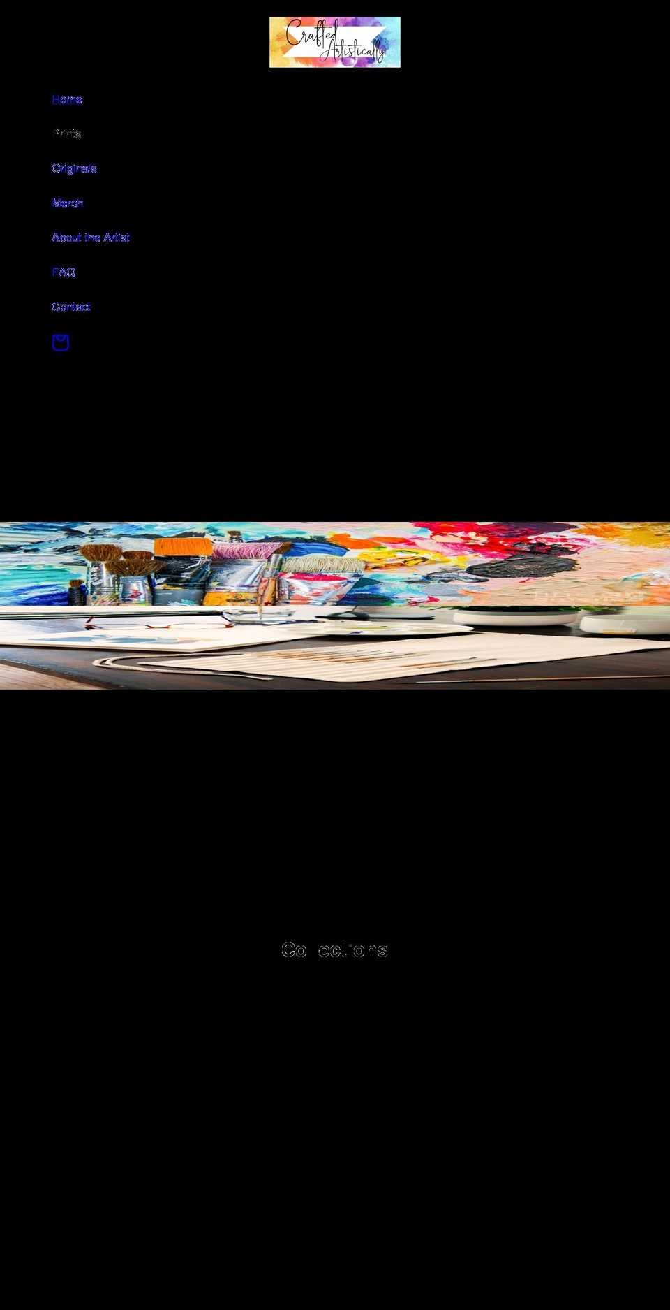 craftedartistically.com shopify website screenshot