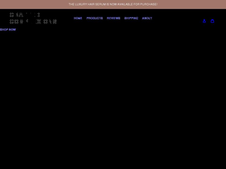 craftedcomplexions.com shopify website screenshot